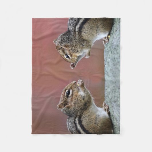 Paare Chipmunks Fleecedecke (Vorderseite)