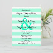 Paare Coed Polterabend Einladung Wasserfarbe (Stehend Vorderseite)