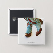 Paare Cowboyschuhe 3 Button (Vorne & Hinten)