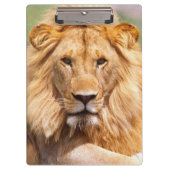 Paare der afrikanischen Löwen, Panthera Löwe, Klemmbrett (Vorderseite)