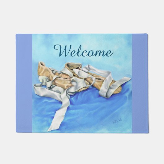 Paare der Ballett-Schuh-Tür-Matte Fußmatte (Vorderseite)