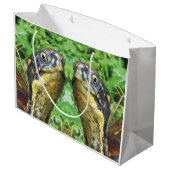 Paare der Dosenschildkröte-Freund-Geschenk-Tasche Große Geschenktüte (Rückseite Schrägansicht)