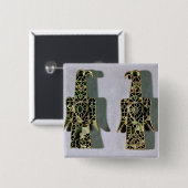 Paare der Eagle-Förmigen Broschen (Metall und Button (Vorne & Hinten)