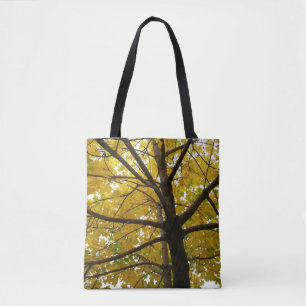 Paare der gelben Ahornbäume Herbstnatur Tasche