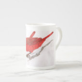 Paare der Kardinalskaffee-Tasse Porzellantasse (Vorderseite Rechts)