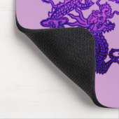 Paare der lila Drachen auf Geschenken und Kleid Mousepad (Ecke)