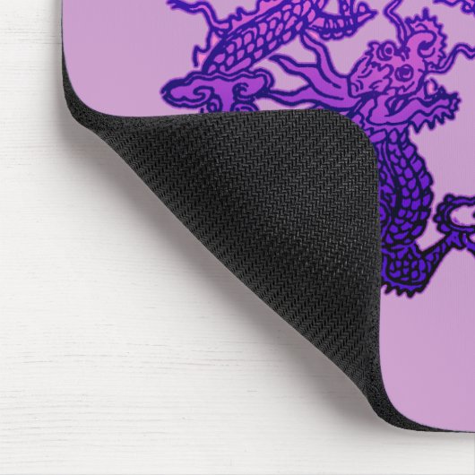 Paare der lila Drachen auf Geschenken und Kleid Mousepad (Ecke)
