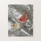 Paare der NordKardinäle Puzzle (Vertikal)