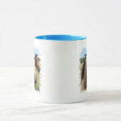 Paare der Pferdekaffee-Tasse Tasse (Zentrum)