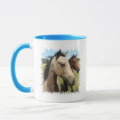 Paare der Pferdekaffee-Tasse Tasse (Links)