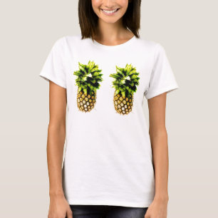 Paare des freche Ananas-hellfarbigen T - Shirt