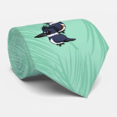 Paare des umgeschnallten Eisvogels Krawatte (Gerollt)