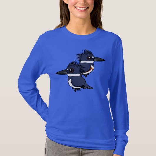 Paare des umgeschnallten Eisvogels T-Shirt (Vorderseite)