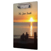 Paare, die auf der Zwischenablage des Florida Beac Klemmbrett (Links)