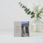 Paare, die die Calling Card mit vollem Foto (Squar Quadratische Visitenkarte (Stehend Vorderseite)