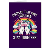 Paare, die gemeinsam die Furz Bleibe - Einhorn (Vorne)