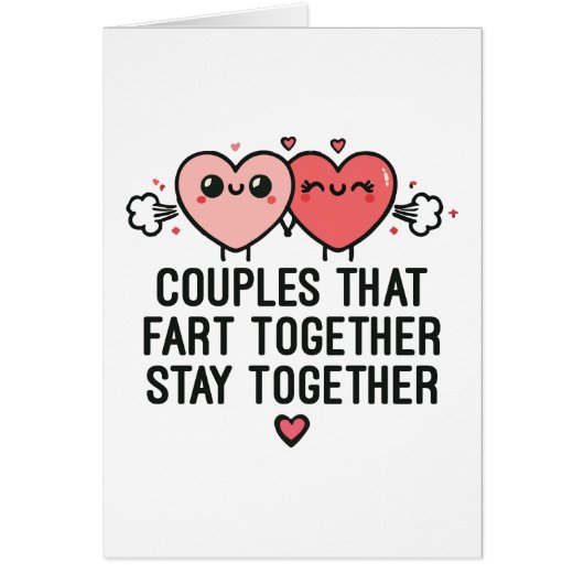 Paare, die gemeinsam die Furz Bleibe - lustig (Vorne)