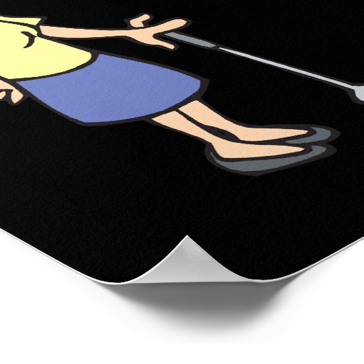 Paare, die gemeinsam Golf spielen, Bleibe zusammen Poster (Ecke)