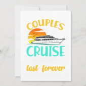 Paare, die Kreuzfahrten mit Kreuzfahrtschiffen unt Einladung (Vorderseite)