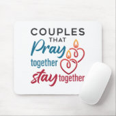 Paare, die zusammen beten, Bleibe zusammen Mousepad (Mit Mouse)
