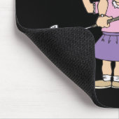 Paare, die zusammen Golf spielen, bleibe zusammen Mousepad (Ecke)