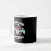 Paare, die zusammen spielen - Gaming Couverliebte Kaffeetasse (Vorderseite Links)