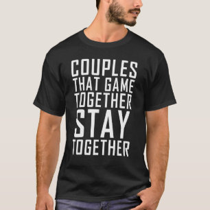 Paare, die zusammen spielen, haben Niedliches Spie T-Shirt