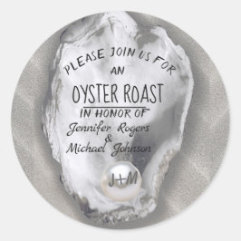 Paare Duschauer Auster Roast Klassischer Rundaufkl Runder Aufkleber