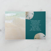 Paare Dusche Beach Sand Dollars Einladung (Innenseite)