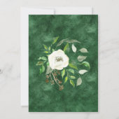 Paare Dusche BOHO Eukalyptus Seed Wreath Folien Einladung (Rückseite)