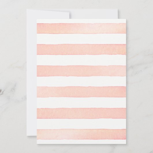 Paare Dusche Citrus Pink Grapefruit Wasserfarbe Einladung (Rückseite)