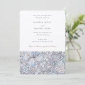 Paare Dusche Classic Golden Lily Elegante Pastel Einladung (Stehend Vorderseite)