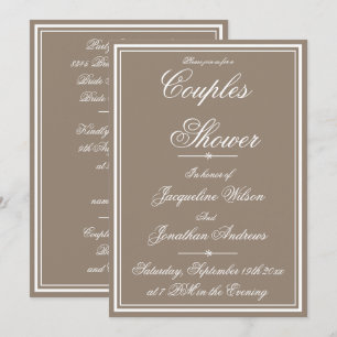 Paare Dusche Einfach Elegantes UAWG Garden Party Einladung