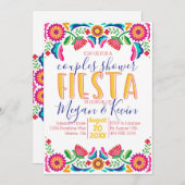 Paare Dusche Fiesta Einladung, Einladung (Vorne/Hinten)