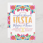 Paare Dusche Fiesta Einladung, Einladung (Vorne/Hinten)