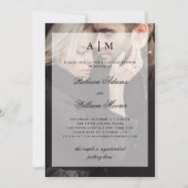 Paare Dusche Foto Einladung mit Overlay (Vorderseite)