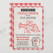 Paare Dusche Meeresfrüchte Kochen Einladung (Vorne/Hinten)