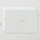 Paare Dusche Moderne Wasserfarben Zweigstellen Kun Einladung (Rückseite)