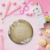 Paare Dusche Wald Center Cut Tree Pappteller (Party)