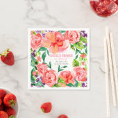 Paare Dusche Wasserfarbe Moderne rosa Rose Serviette (Beispiel)