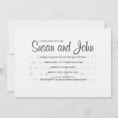 Paare Einladung zur Dusche - Küche und Werkzeug (Rückseite)