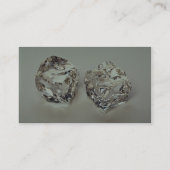 Paare Eiswürfel Visitenkarte (Rückseite)