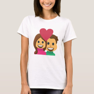 Paare Emoji T-Shirt