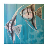 Paare Engelsfisch-Ölgemälde Nr. 1 Fliese (Vorderseite)