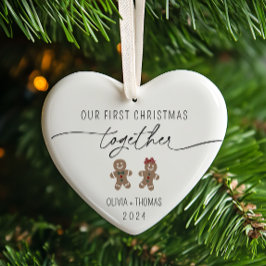Paare - Erste Weihnachten - Foto Keramik Ornament