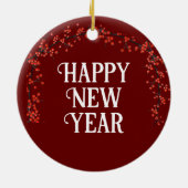 Paare Erste Weihnachtsbezeichnung Datum Holk Dunke Keramik Ornament (Hinten)