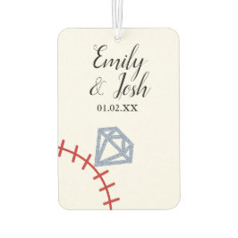 Paare Foto Baseball Ring Autolufterfrischer