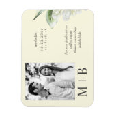 Paare Foto Gelb Save the Date Hochzeit Magnet (Vertikal)
