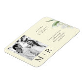 Paare Foto Gelb Save the Date Hochzeit Magnet (Linke Seite)