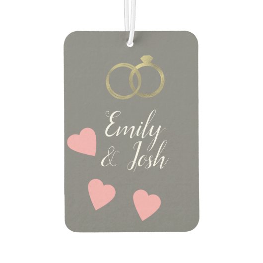 Paare Foto Hörring Rosa Freshener Autolufterfrischer (Rückseite)